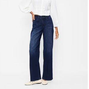 Old Navy High Rise Wow Wide Leg Jeans Dark Wash